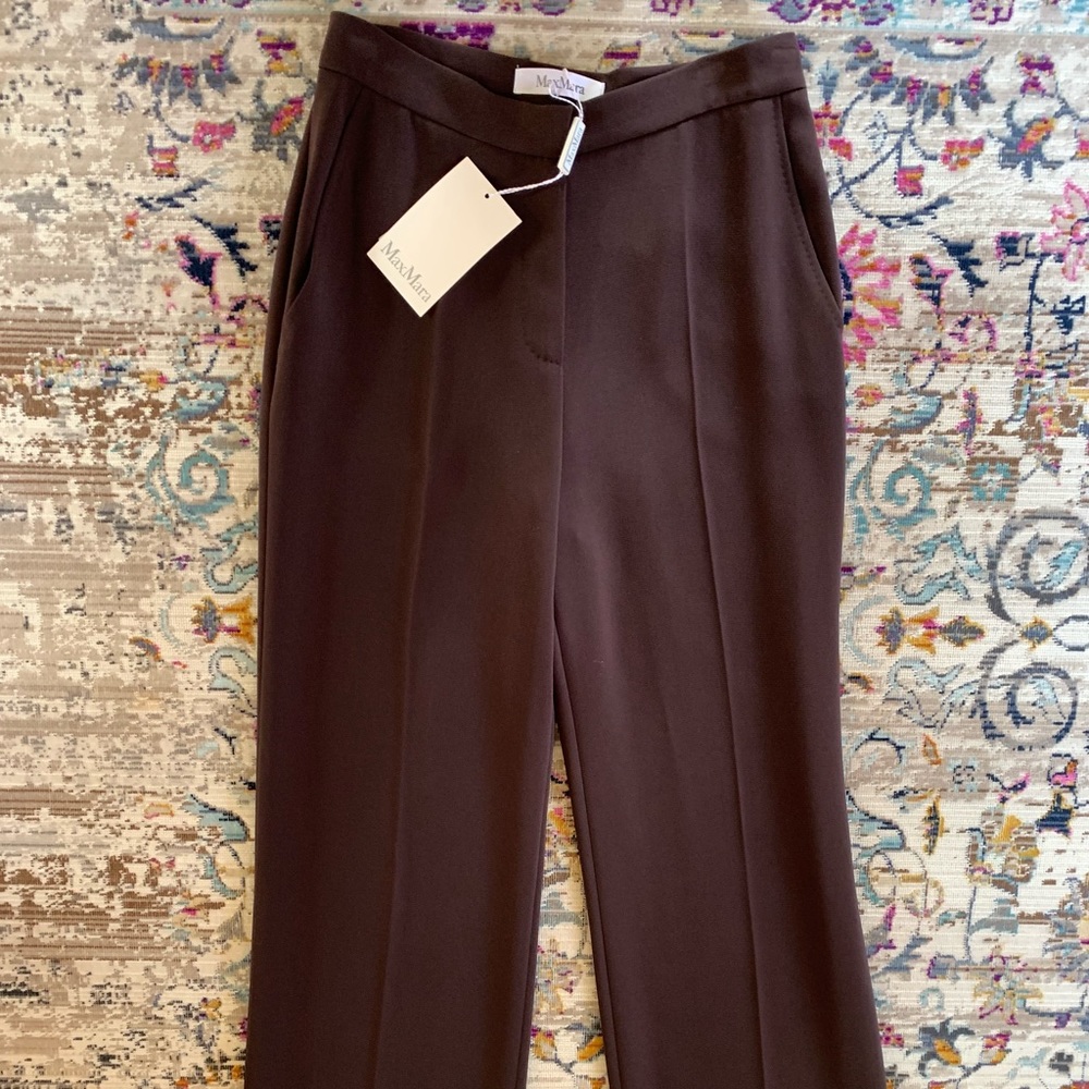 NWT MaxMara brown dress pants.  Women’s Size 6. Originally $335. Custom inseam.